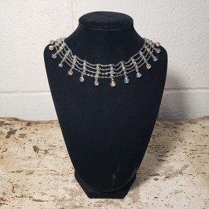 ~ Beaded Choker Chain Necklace ~